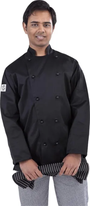 Black Traditional Long Sleeve Chef Jacket