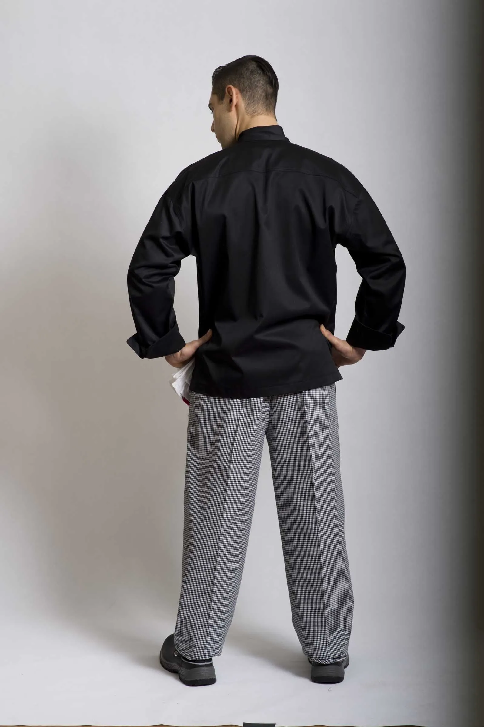 Black Traditional Long Sleeve Chef Jacket