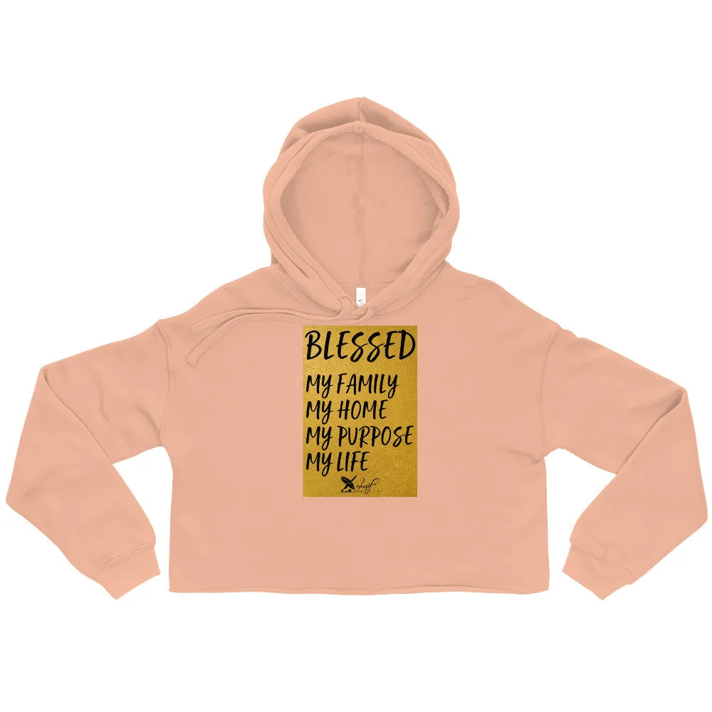 BLESSED BY XCLUSIF POETIX Women's Crop Hoodie
