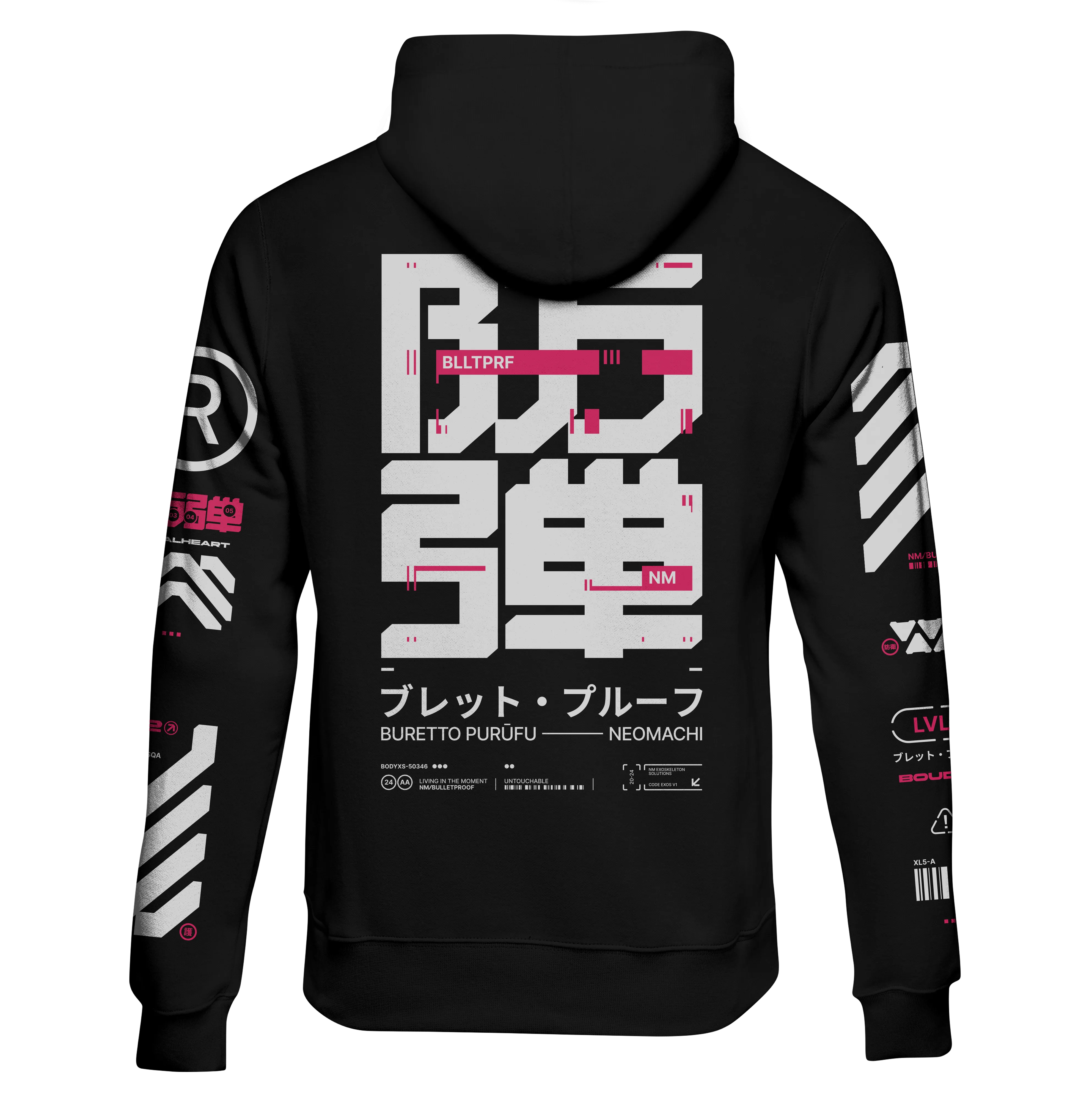 BLLTPRF: ZIP HOODIE