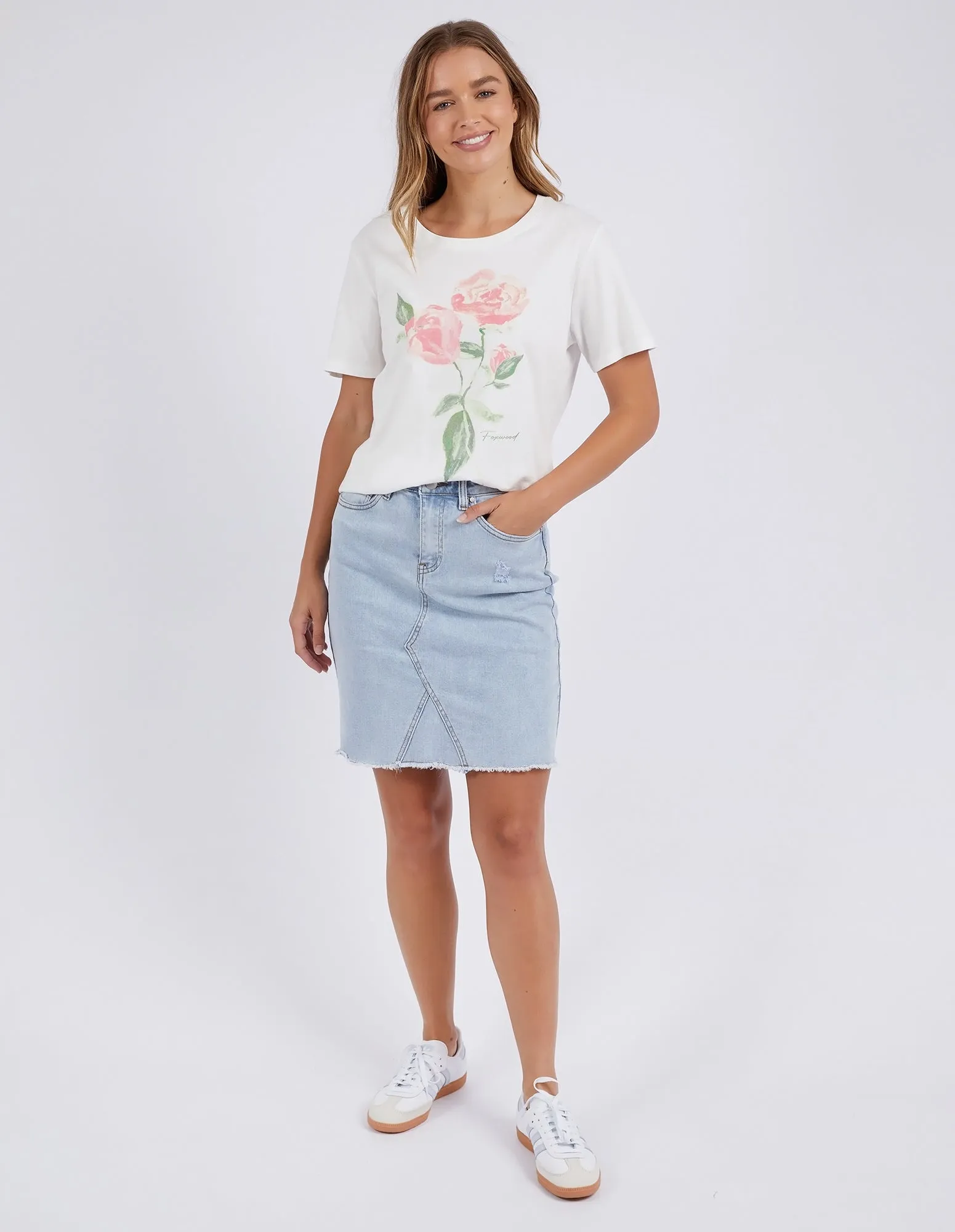 Bloom tee - Vintage White