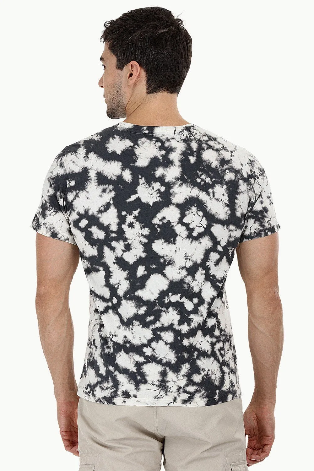 Blotch Effect Tie Dye T Shirt
