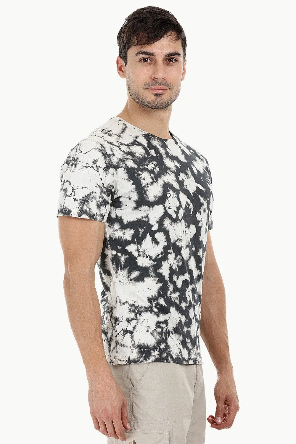 Blotch Effect Tie Dye T Shirt