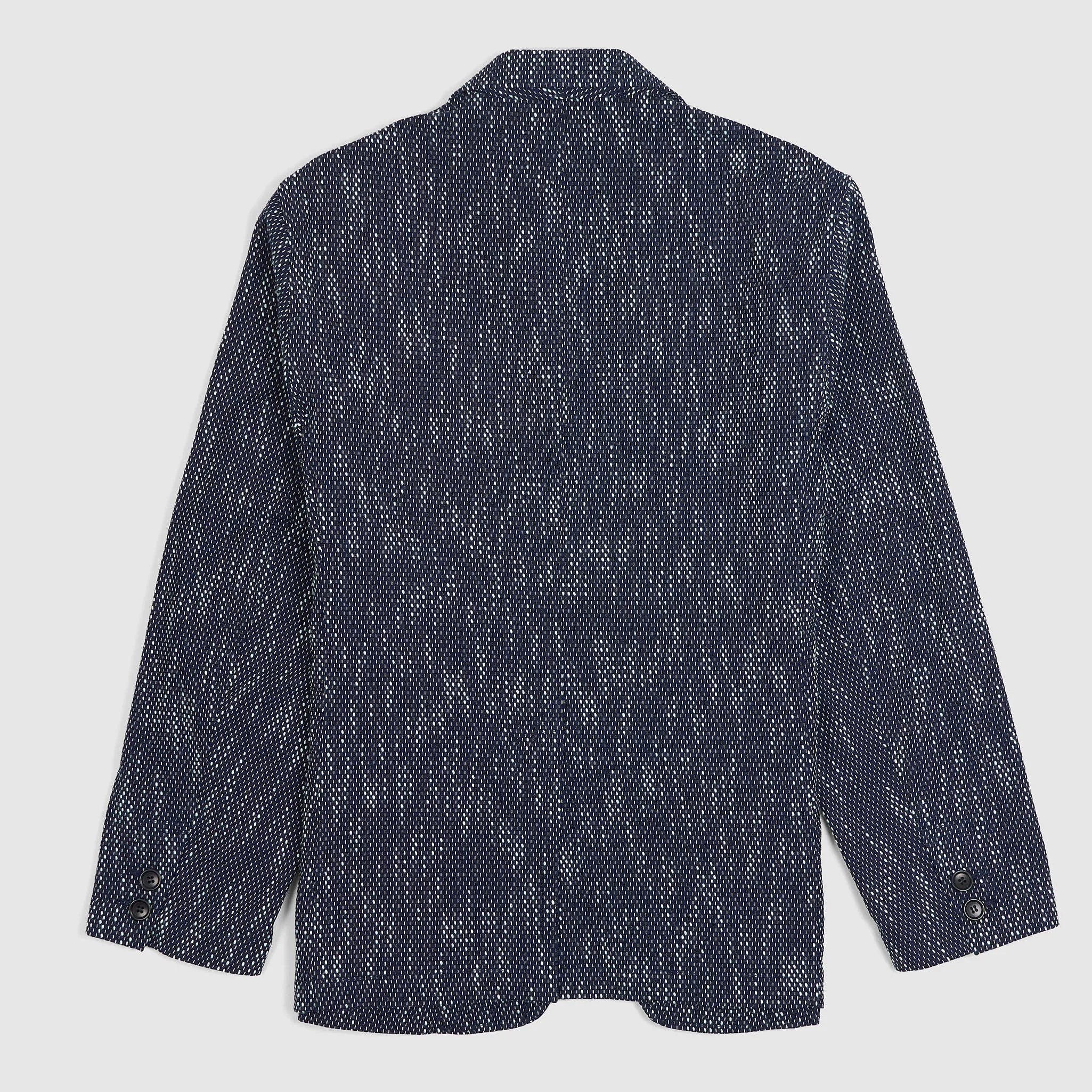 Blue Blue Japan Light Slub Yarn Two Button Sashiko Blazer