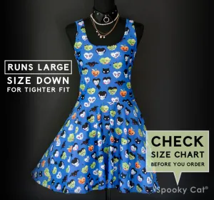 Blue Monster Luv Skater Dress