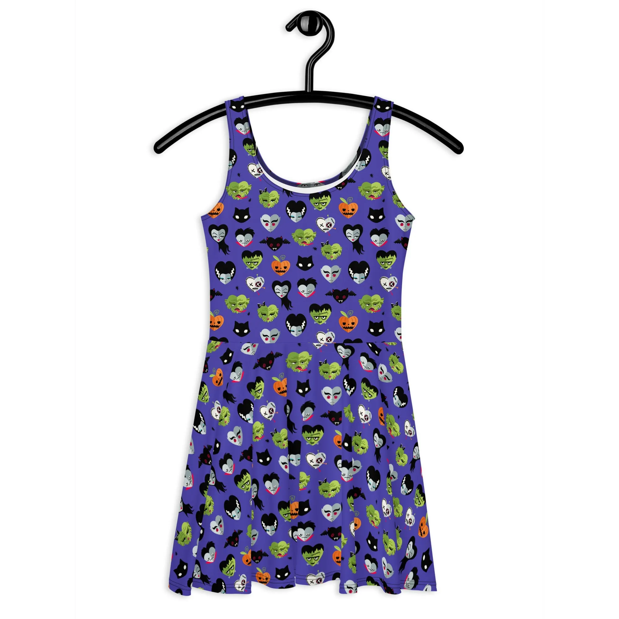 Blue Monster Luv Skater Dress