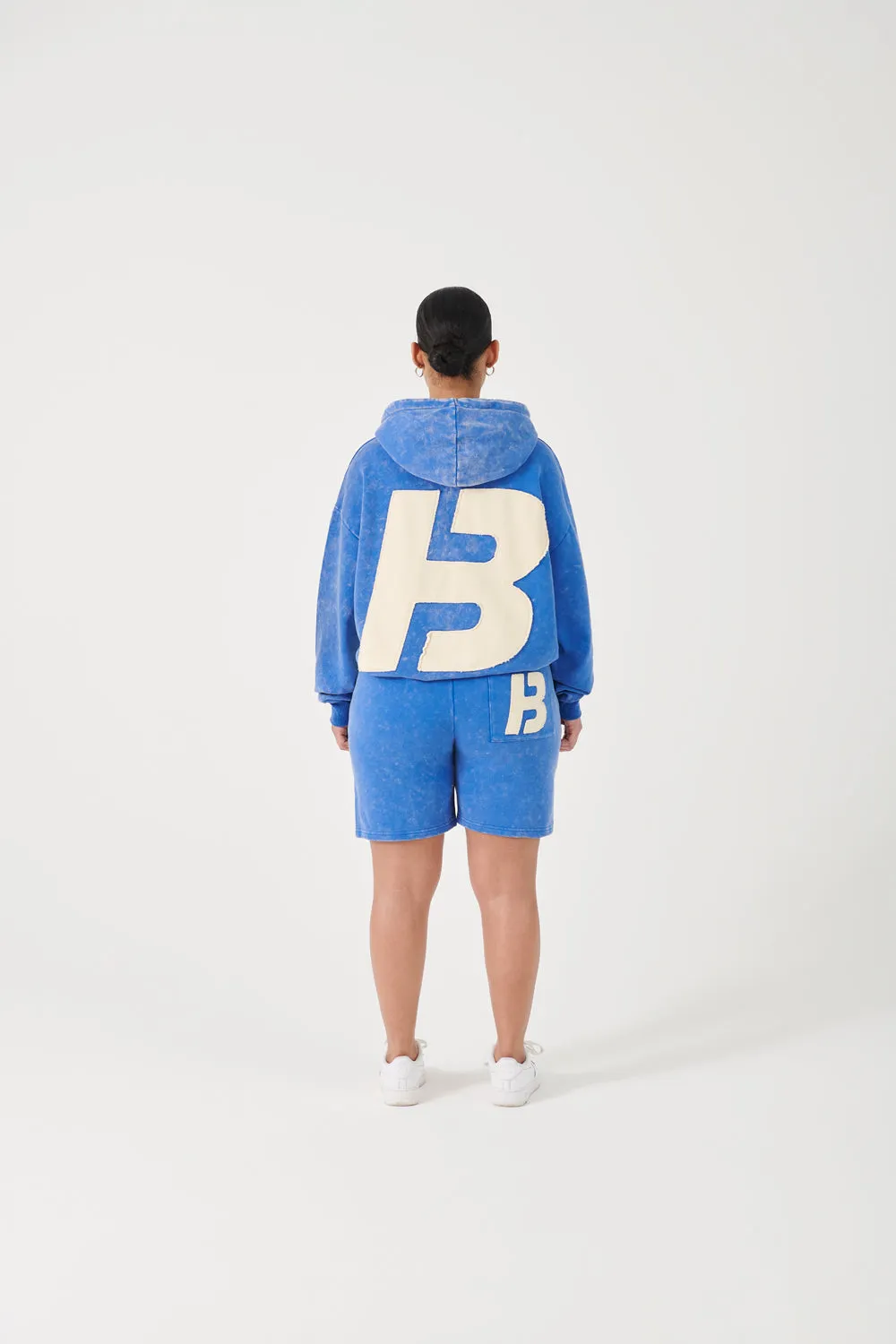 BLUE STONE WASHED HOODIE