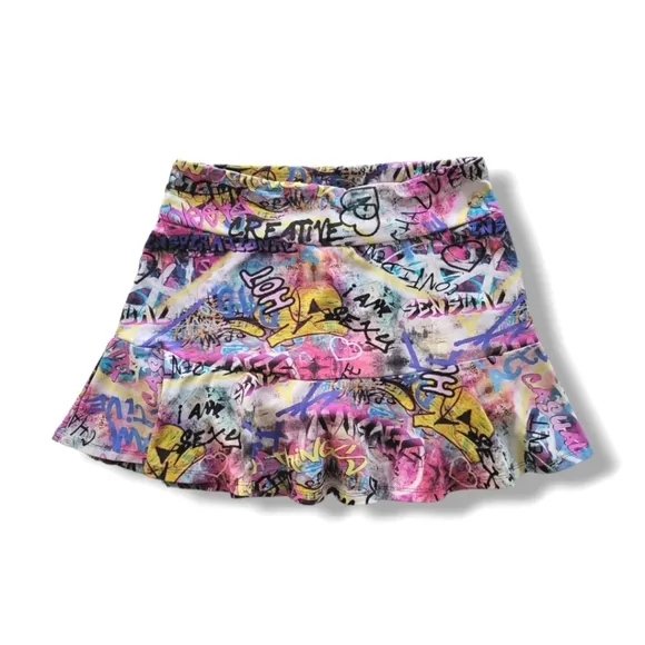 Bluefish Graffiti Full Skort Tennis Size Large