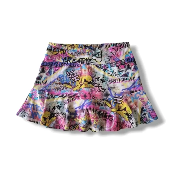 Bluefish Graffiti Full Skort Tennis Size Large