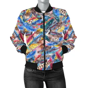 Boho Feather 1 Bomber Jacket