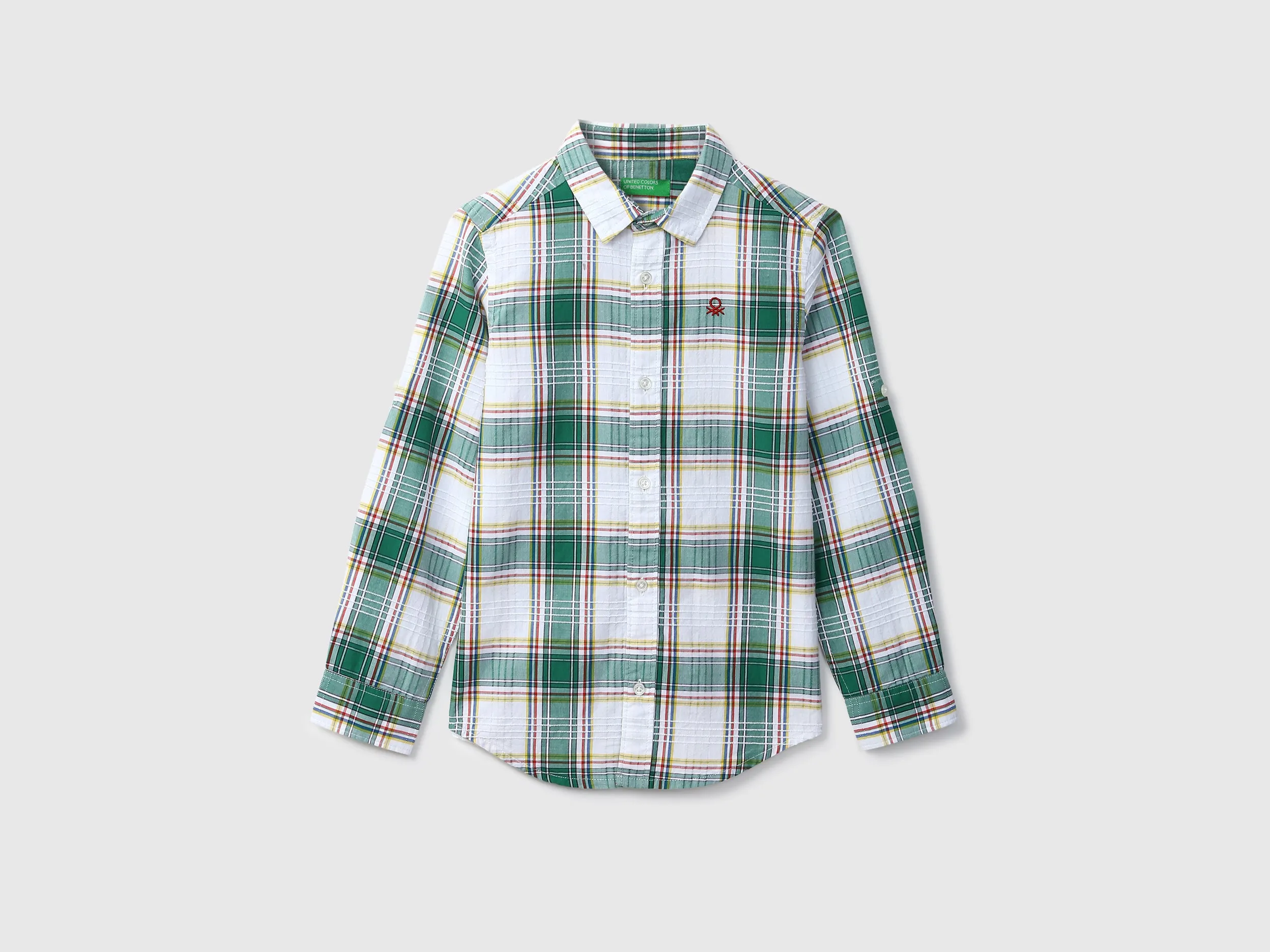 Boys Long Sleeve Check Shirt