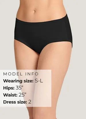 Brand new with tags! Jockey Women's Underwear Truefit Promise Modern Brief, Black! Stetches to fit S-L, Retails $18 