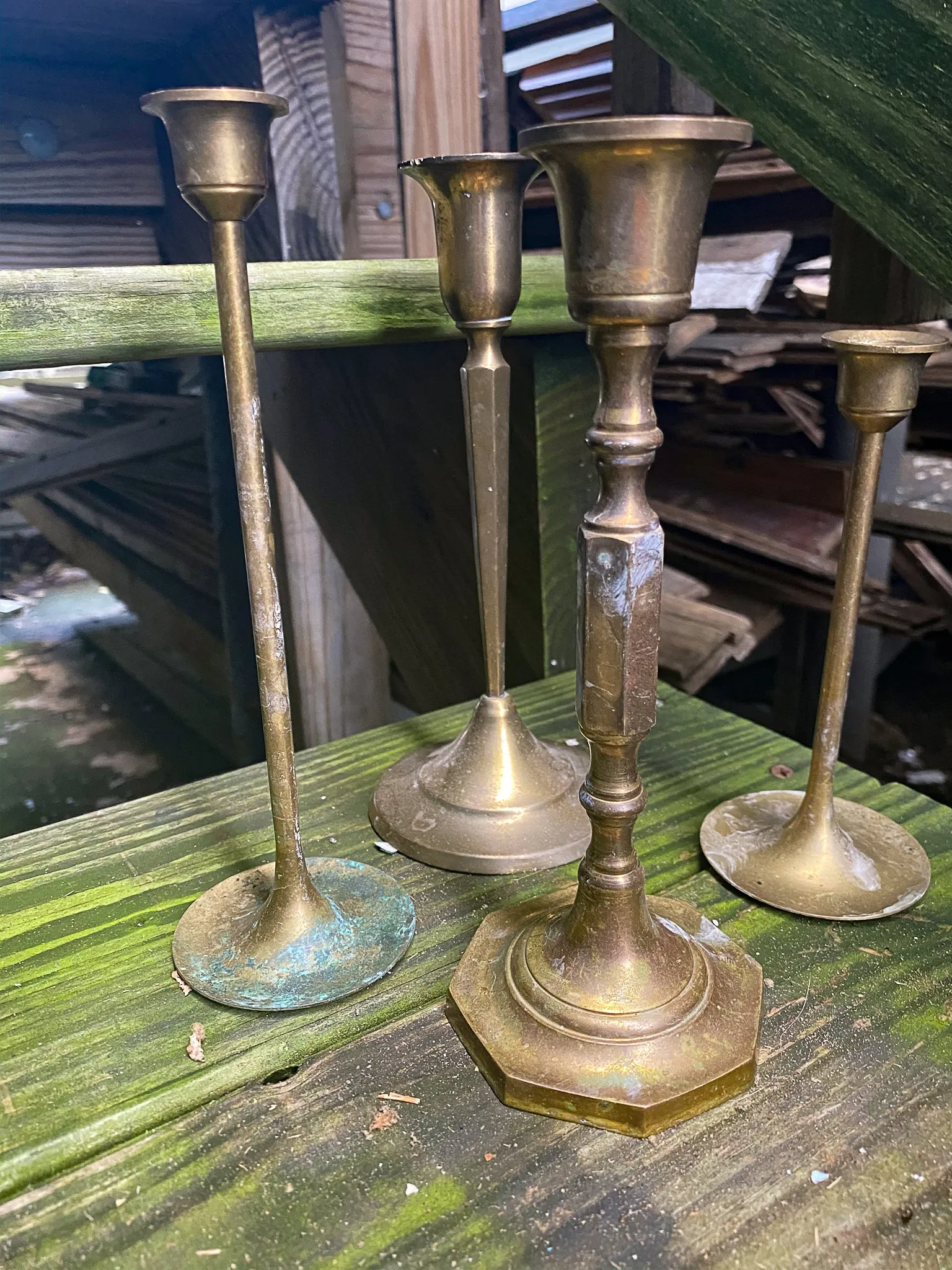Brass Candlestick Lot (4)