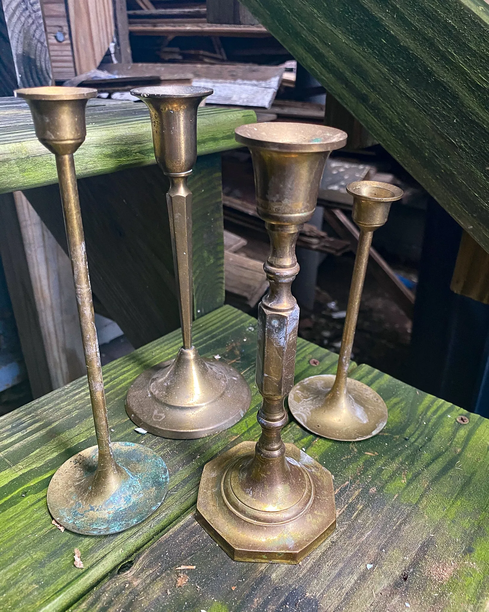 Brass Candlestick Lot (4)