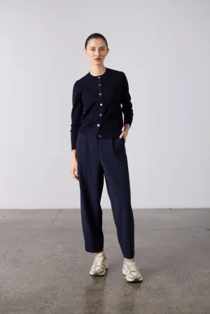 Britta Barrel Leg Trouser - Navy