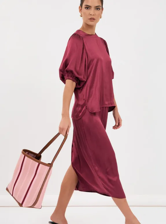 Brook Satin Skirt