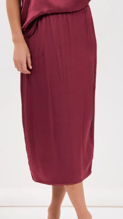 Brook Satin Skirt