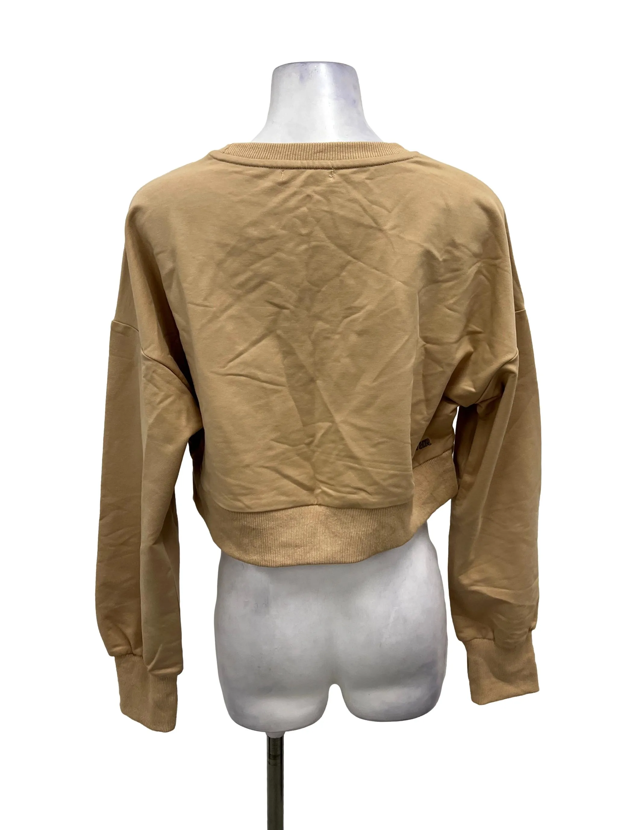Brown Cropped Sweatshirt