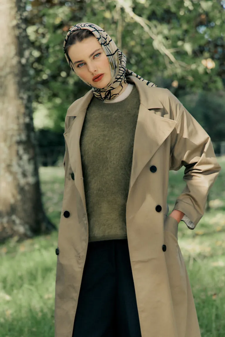 Brushed Cashmere Tee - Moss