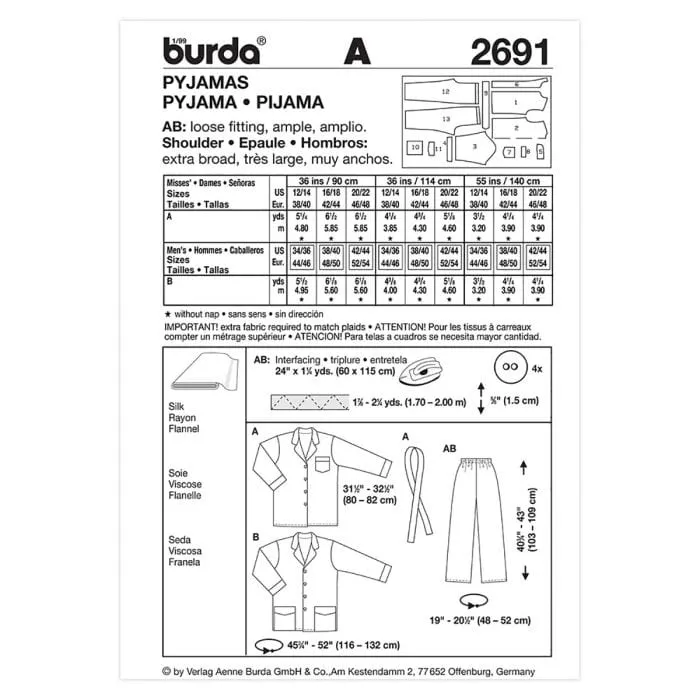 Burda Pattern 2691