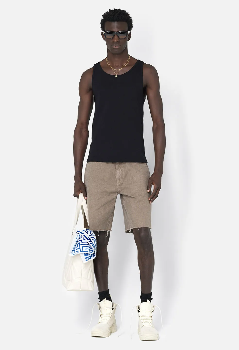 Campus Rib Tank / Black