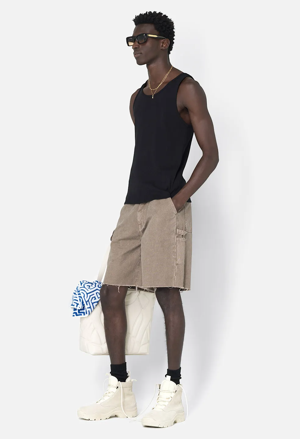 Campus Rib Tank / Black