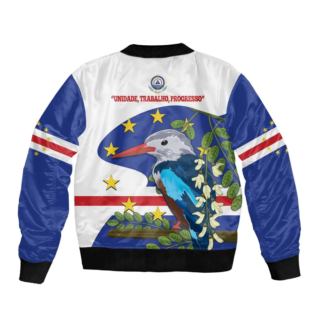Cape Verde Bomber Jacket Grey-Headed Kingfisher Mix Honey Locust LT14