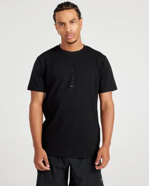 Capital Fitted Tee V1 - Black / Black