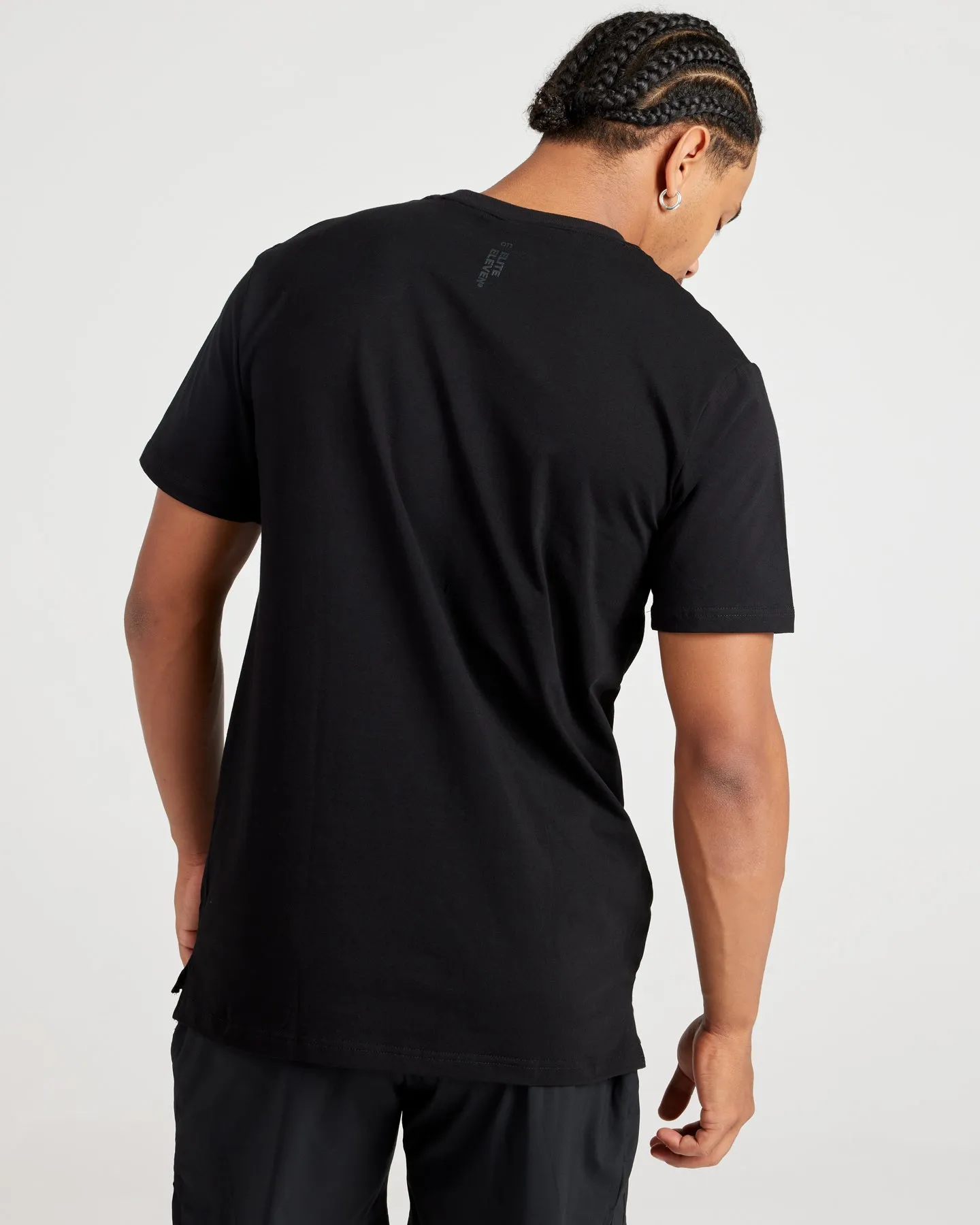 Capital Fitted Tee V1 - Black / Black