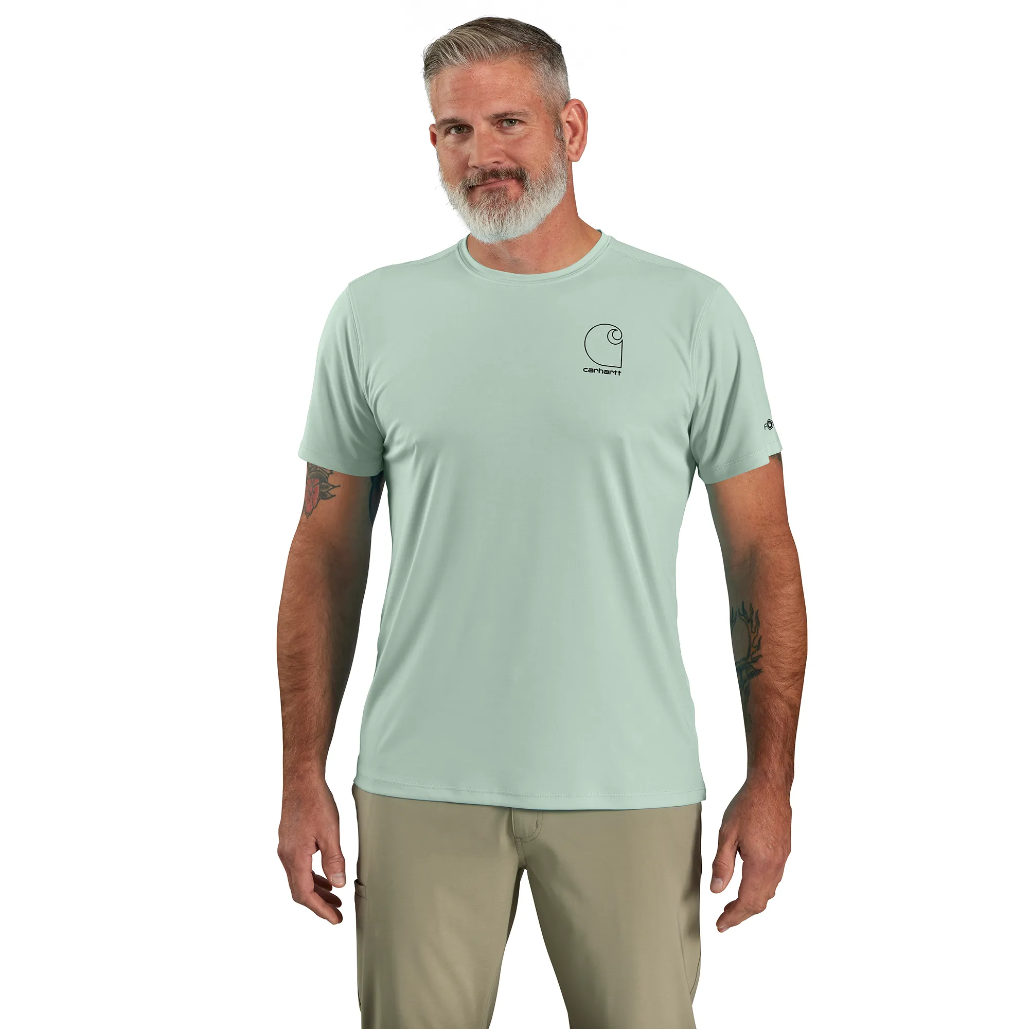 Carhartt Men's Force Sun Defender Lightweight Short-Sleeve Logo Graphic T-Shirt