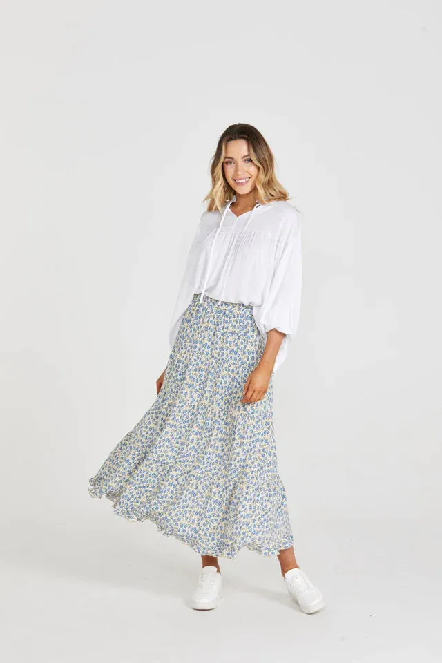 CARMEN SKIRT - BLUE DAISEY
