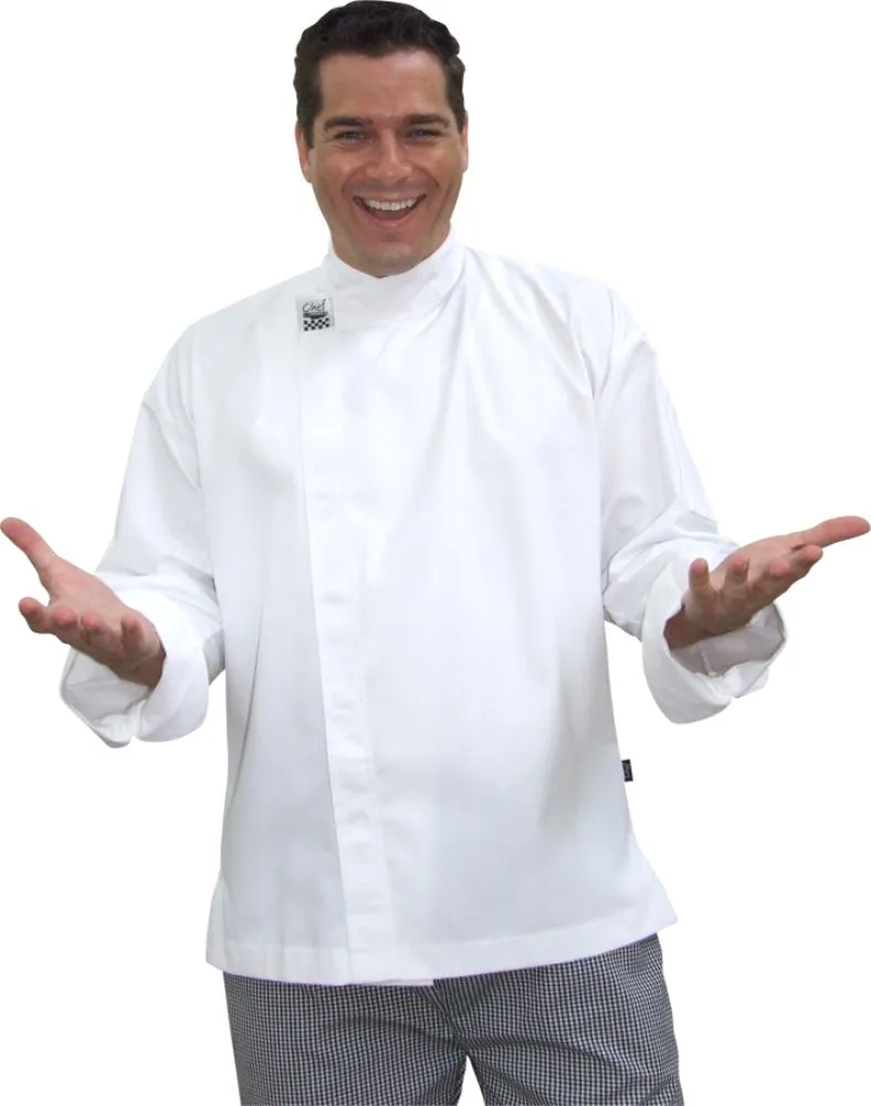 Chef Revival - Modern White Long Sleeve Chef Jacket
