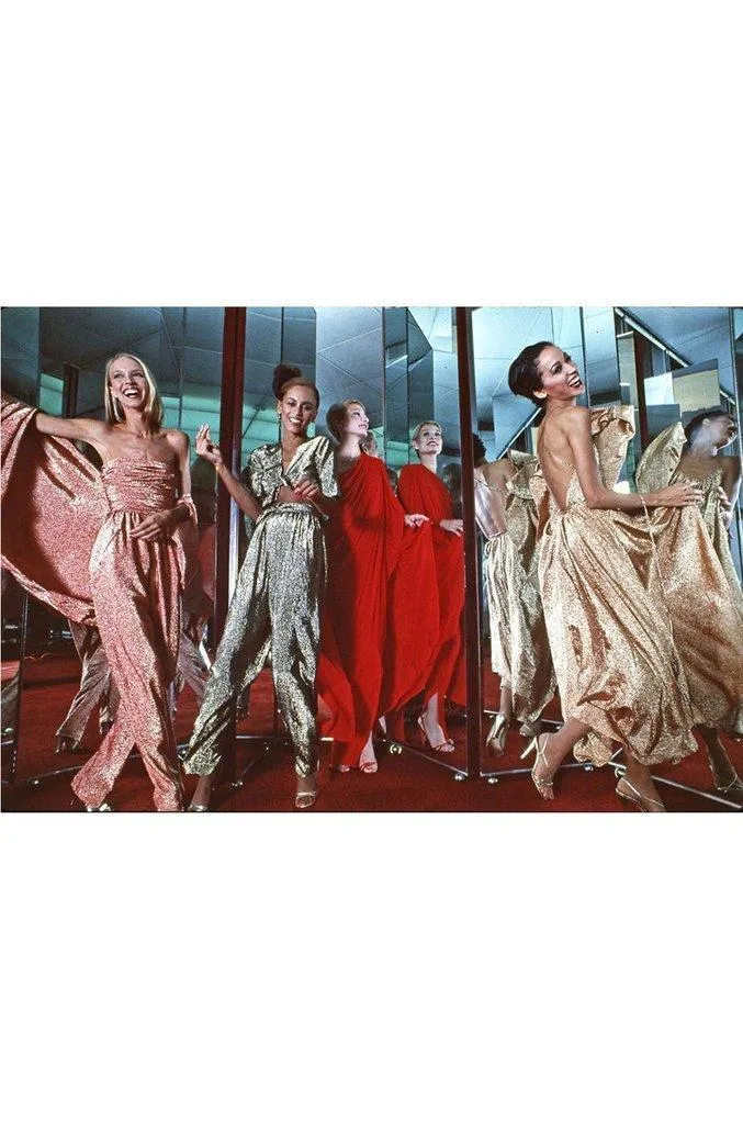 Classic 1978 Halston One Shoulder Draped Pastel Purple Jersey Full Length Maxi Dress