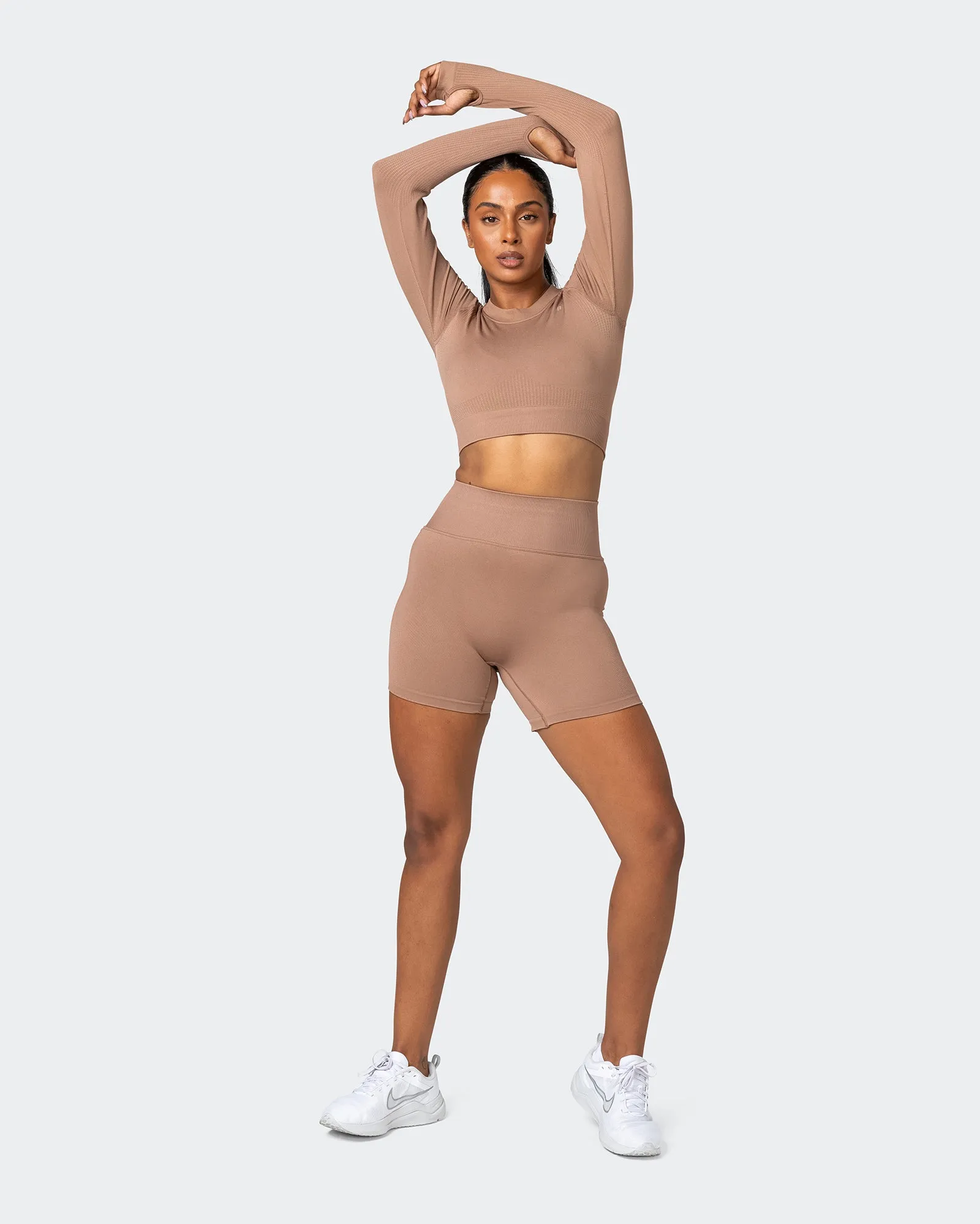 Classic Seamless Long Sleeve Top - Biscuit
