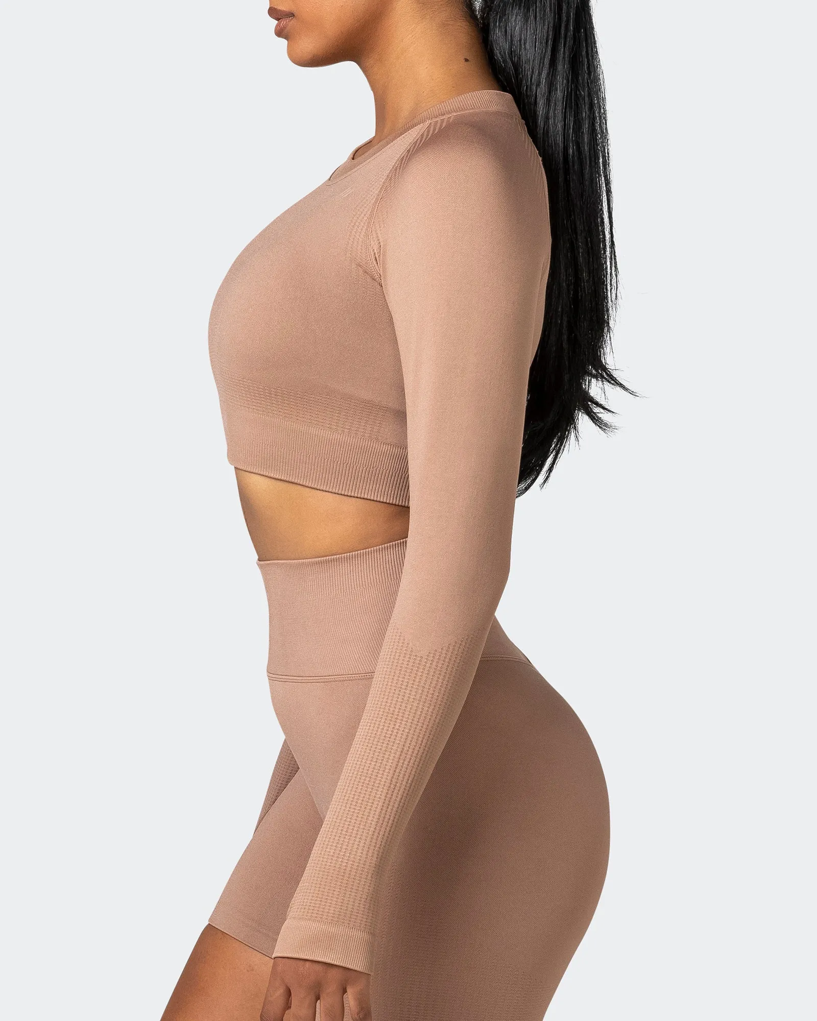 Classic Seamless Long Sleeve Top - Biscuit