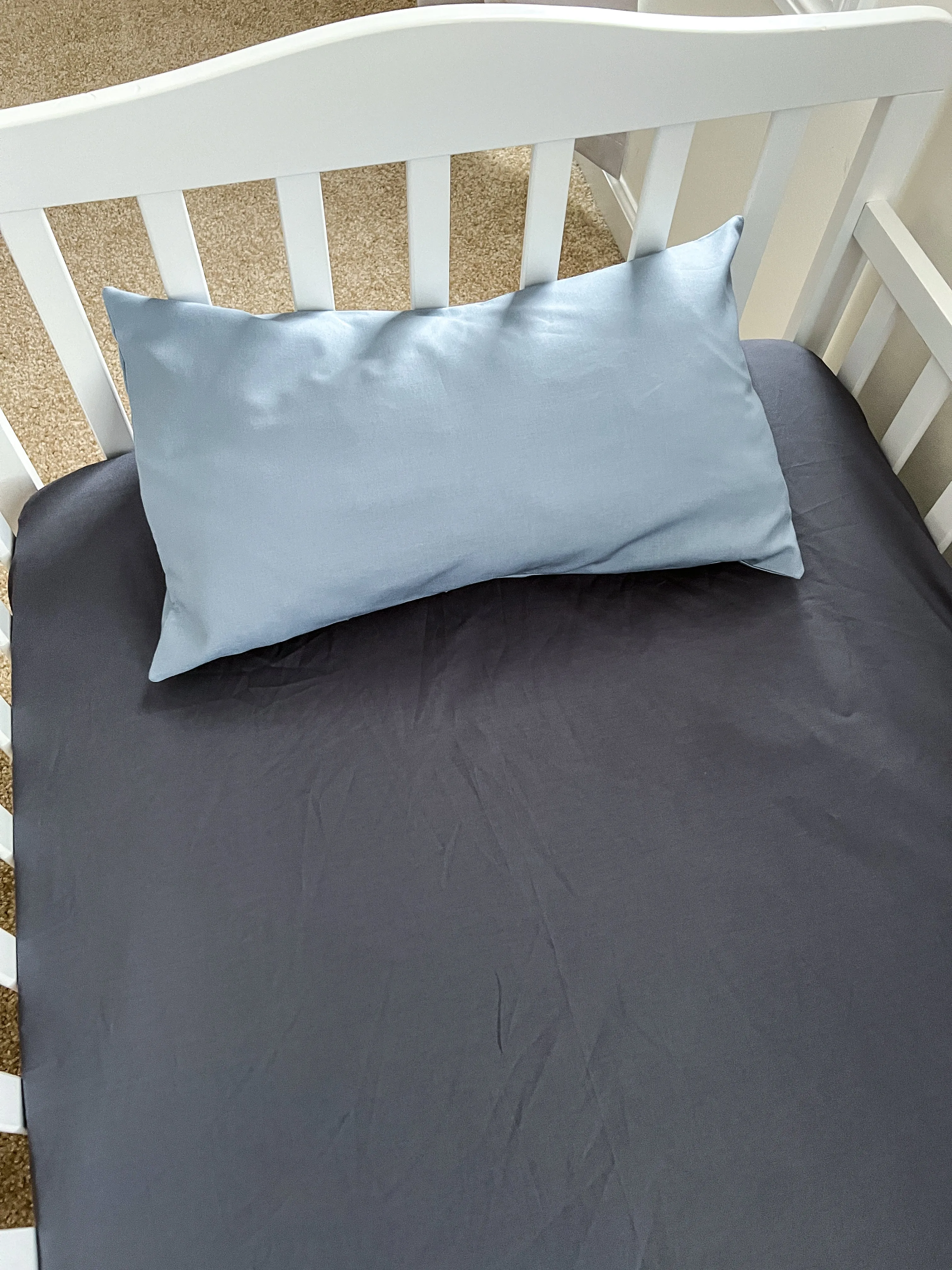 Coal Gray Crib Sheets