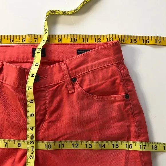 COH Thompson Medium Rise Cropped Skinny Coral 26