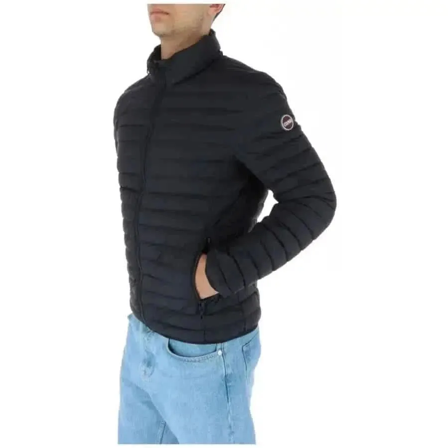 Colmar Men's Black Jacket with Pockets for Spring and Summer