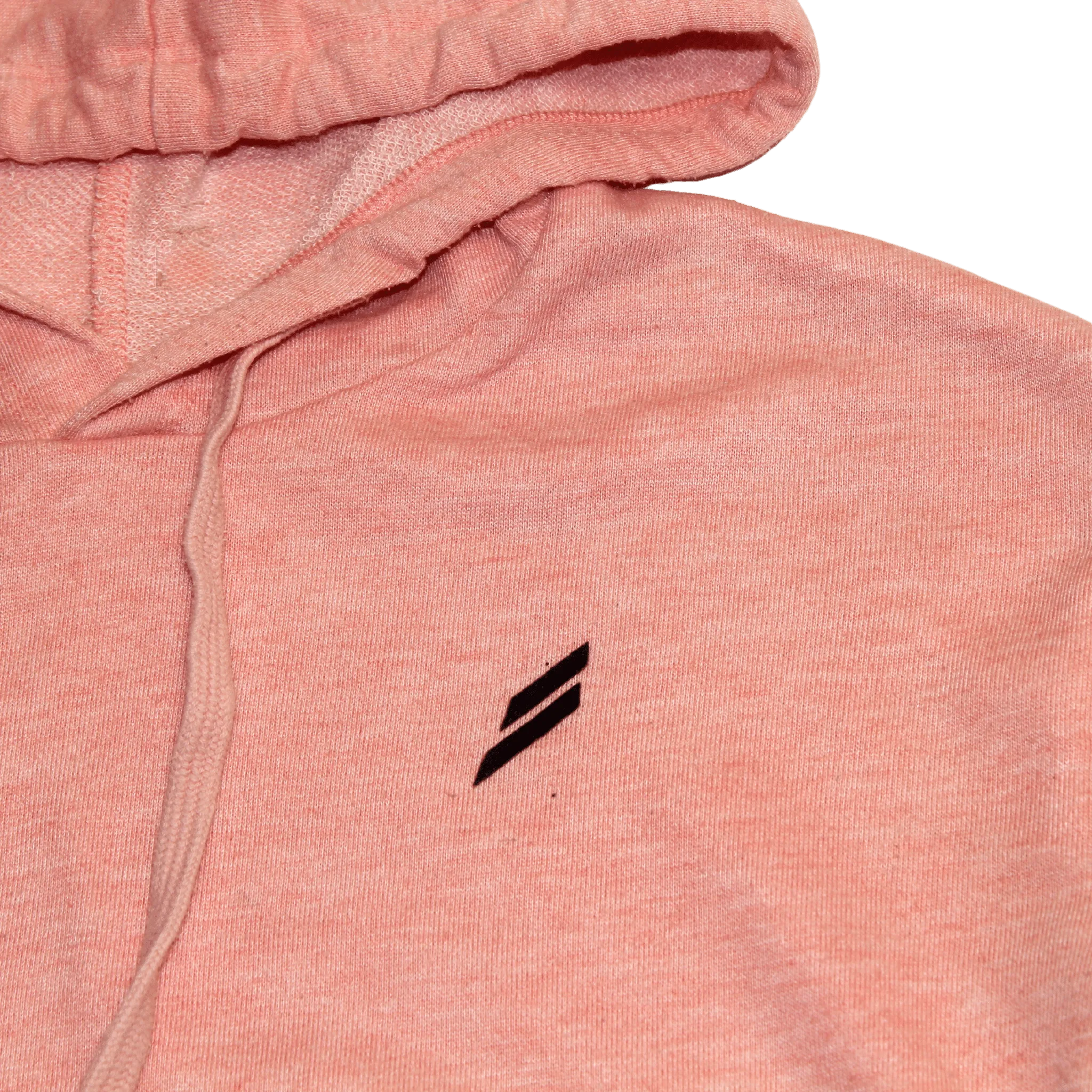 Coral Cropped Hoodie