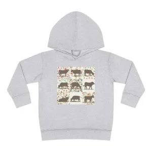 COW PATTERN TODDLER HOODIE