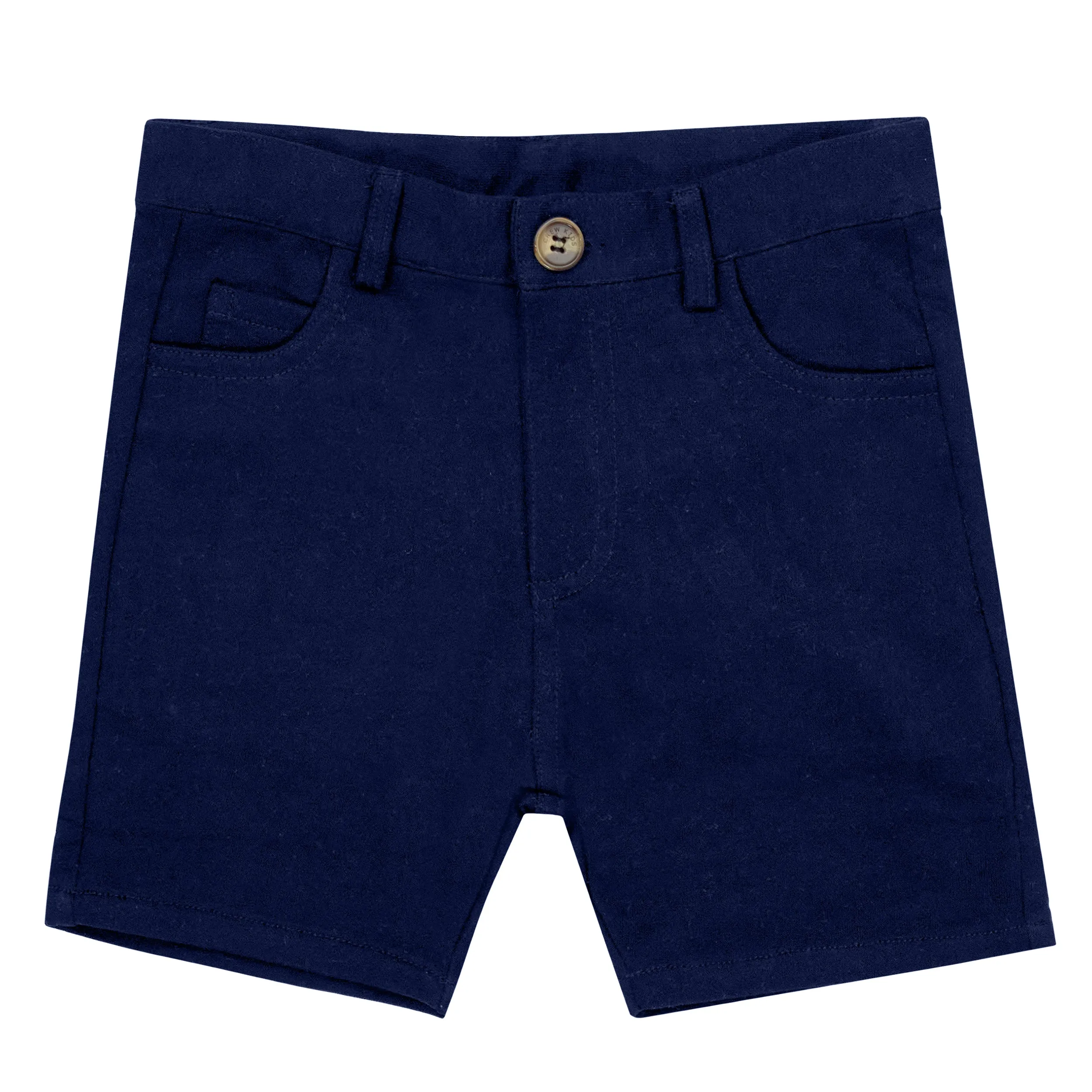 Crew Kids Slim Knit Navy Shorts