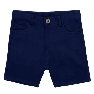 Crew Kids Slim Knit Navy Shorts