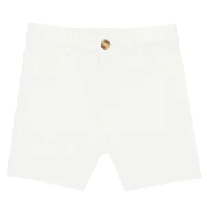 Crew Kids Slim Knit White Shorts