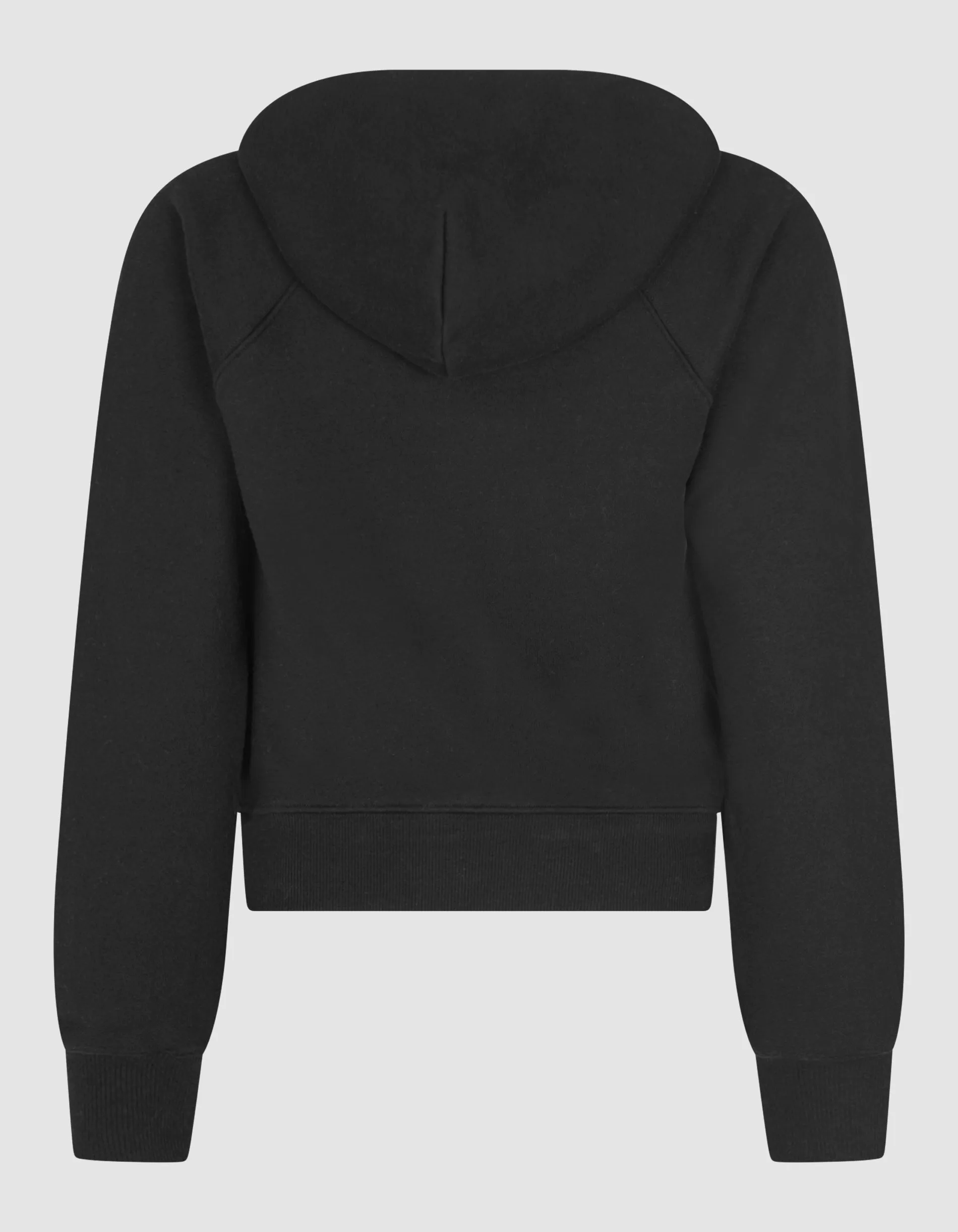 Cropped Hoodie mit Logo-Stickerei