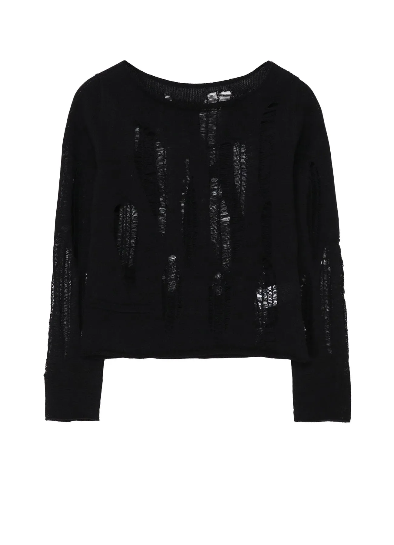 CRUSH PLAIN STITCH CRUSHED SWEATER