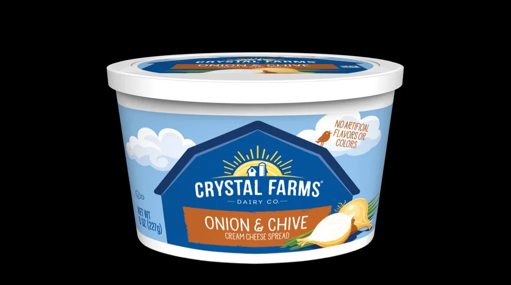 Crystal Farm Cr Cheese Onion/Chive 8oz
