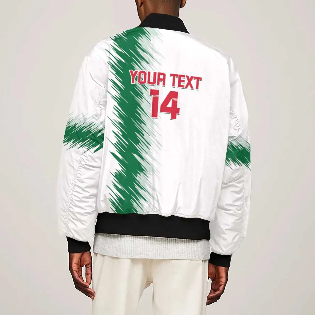 Custom Algeria Football Bomber Jacket Go The Greens LT14