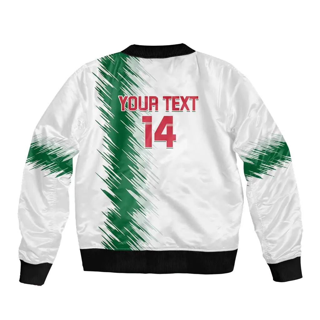 Custom Algeria Football Bomber Jacket Go The Greens LT14