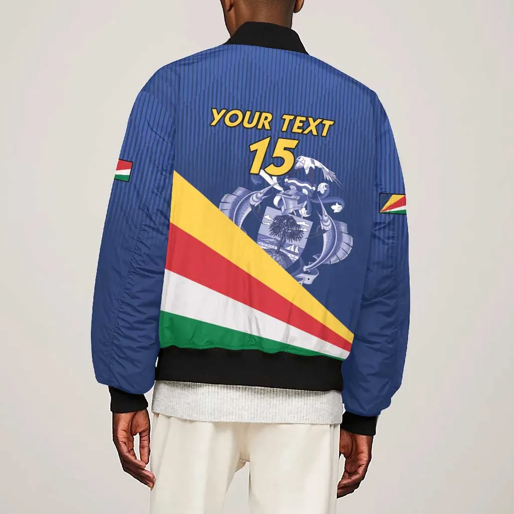Custom Seychelles Beach Soccer 2025 Bomber Jacket Go Champions Sesel LT15