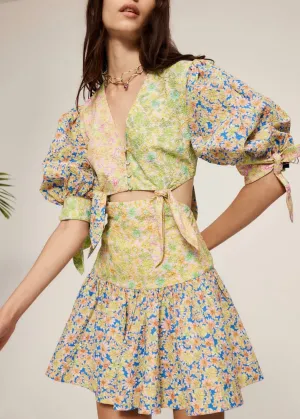 Daisy Spliced Mini Dress (Multi)